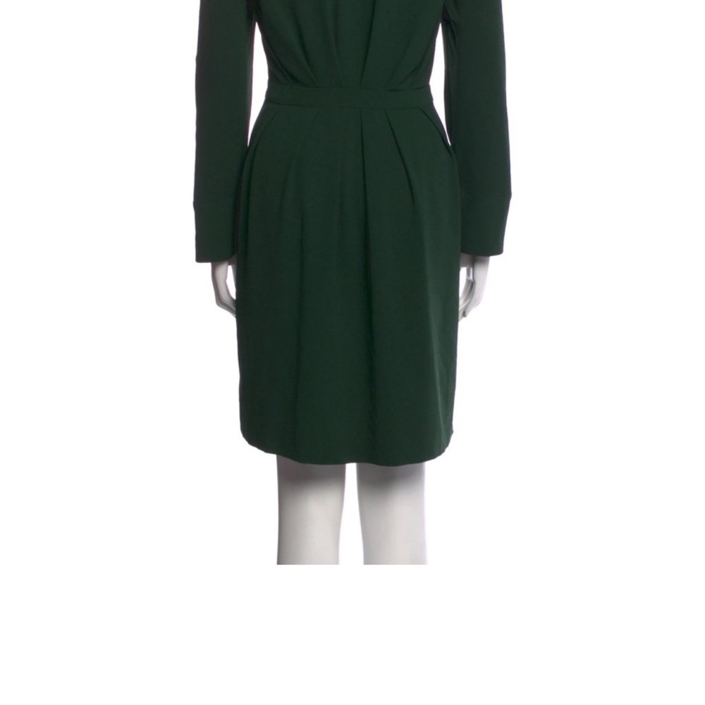 Sandro Elegant Green Wrap Mini Dress - Picture 5 of 15